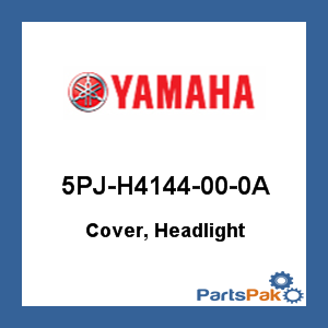 Yamaha 5PJ-H4144-00-0A Cover, Headlight; New # 5PJ-H4144-00-00