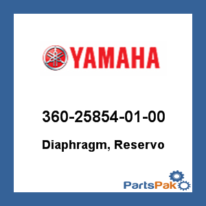 Yamaha 360-25854-01-00 Diaphragm, Reservo; 360258540100