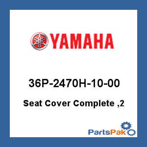 Yamaha 36P-2470H-10-00 Seat Cover Complete , 2; 36P2470H1000