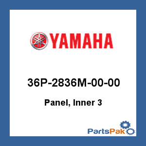 Yamaha 36P-2836M-00-00 Panel, Inner 3; 36P2836M0000