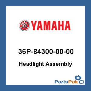 Yamaha 36P-84300-00-00 Headlight Assembly; 36P843000000