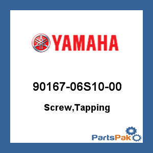 Yamaha 90167-06S10-00 Screw, Tapping; 9016706S1000