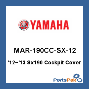 Yamaha MAR-190CC-SX-12 2012 2013 Sx190 Cockpit Cover; MAR190CCSX12