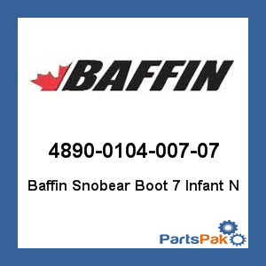Baffin 4890-0104-007-07; Baffin Snobear Boot 7 Infant N