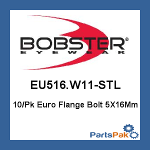 Bolt EU516.W11-STL; 10/Pk Euro Flange Bolt 5X16Mm
