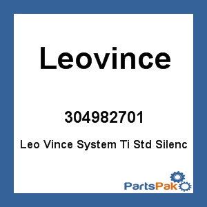 Leovince 304982701; Leo Vince System Ti Std Silencer Inlet Cap