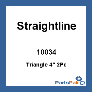 Straightline 10034; Triangle 4-inch 2Pc 4-inch Od X 3-inch Id