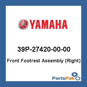 Yamaha 39P-27420-00-00 Front Footrest Assembly (Right); 39P274200000