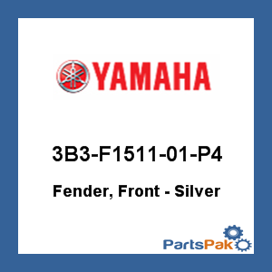 Yamaha 3B3-F1511-01-P4 Fender, Front - Silver; 3B3F151101P4
