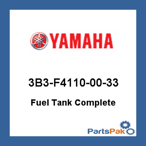 Yamaha 3B3-F4110-00-33 Fuel Tank Complete; 3B3F41100033