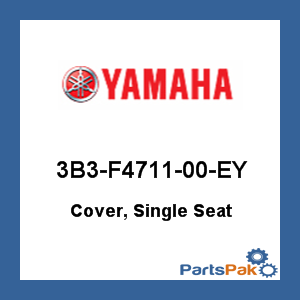 Yamaha 3B3-F4711-00-EY Cover, Single Seat; 3B3F471100EY