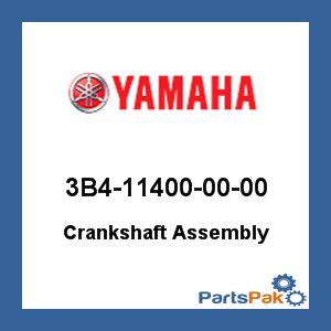 Yamaha 3B4-11400-00-00 Crankshaft Assembly; 3B4114000000