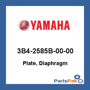 Yamaha 3B4-2585B-00-00 Plate, Diaphragm; 3B42585B0000