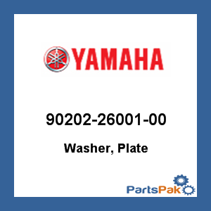 Yamaha 90202-26001-00 Washer, Plate; 902022600100