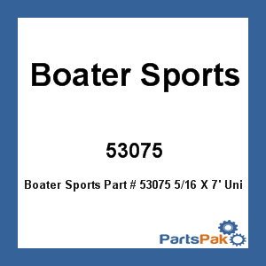 Boater Sports 53075; 5/16 X 7' Universal Fuel Hose