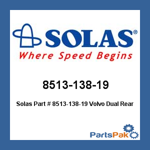 Solas 8513-138-19; Volvo Dual Rear 19P