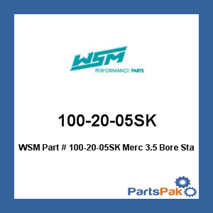 WSM 100-20-05SK; Merc 3.5 Bore Starboard .020