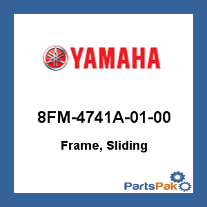 Yamaha 8FM-4741A-01-00 Frame, Sliding; 8FM4741A0100
