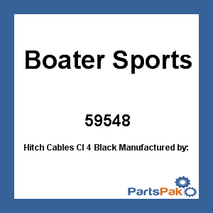 Boater Sports 59548; Hitch Cables Cl 4 Black