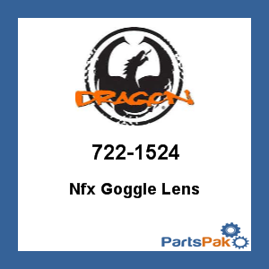 Dragon 722-1524; Nfx Goggle Lens Grey Ionized