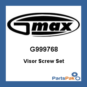Gmax G999768; Visor Screw Set
