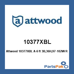 Attwood 10377XBL; A-6 ft 3B,36H,97-102W Royal Blue