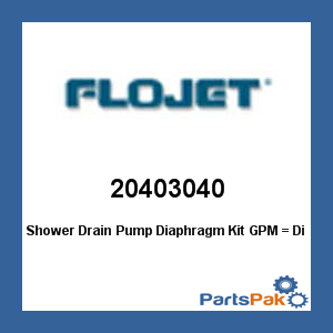 Flojet 20403040; Diaphragm Kit F/4405 Series