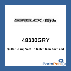 Garelick 48330GRY; Quilted Jump Seat To Match