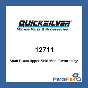 Quicksilver 12711; Shaft Bravo Upper Shift Merc Replaces Mercury / Mercruiser