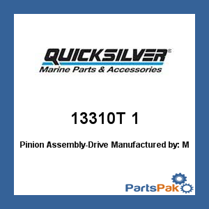Quicksilver 13310T 1; Pinion Assembly-Drive- Replaces Mercury / Mercruiser