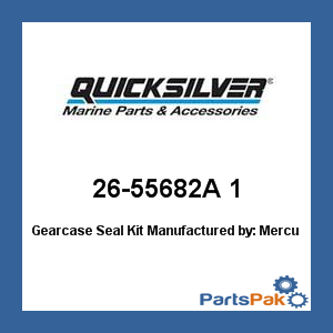 Quicksilver 26-55682A 1; Gearcase Seal Kit- Replaces Mercury / Mercruiser