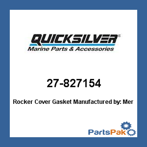 Quicksilver 27-827154; Rocker Cover Gasket- Replaces Mercury / Mercruiser