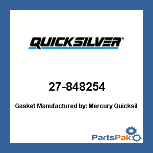 Quicksilver 27-848254; Gasket- Replaces Mercury / Mercruiser