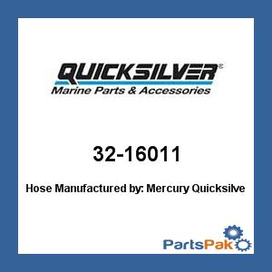 Quicksilver 32-16011; Hose- Replaces Mercury / Mercruiser