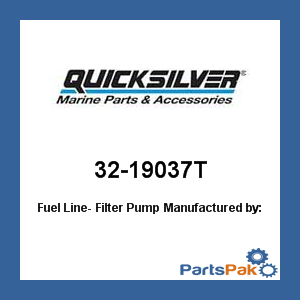 Quicksilver 32-19037T; Fuel Line- Filter Pump- Replaces Mercury / Mercruiser