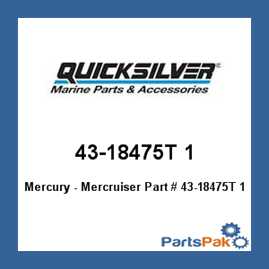 Quicksilver 43-18475T 1; Gear Set Replaces Mercury / Mercruiser
