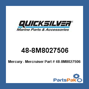Quicksilver 48-8M8027506; Propeller, Nemesis 4 Blade Aluminum 12.8X19R Replaces Mercury / Mercruiser
