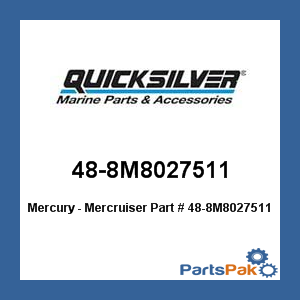 Quicksilver 48-8M8027511; Propeller, Nemesis 4 Blade Aluminum 10.6X12R Replaces Mercury / Mercruiser
