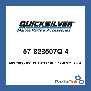 Quicksilver 57-828507Q 4; Alternator Belt- Outboard Zz Replaces Mercury / Mercruiser