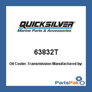 Quicksilver 63832T; Oil Cooler-Transmission- Replaces Mercury / Mercruiser