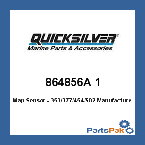 Quicksilver 864856A 1; Map Sensor - 350/377/454/502- Replaces Mercury / Mercruiser