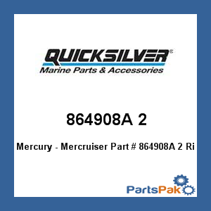 Quicksilver 864908A 2; Riser Kit 6In Replaces Mercury / Mercruiser