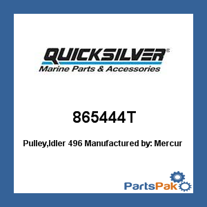 Quicksilver 865444T; Pulley,Idler 496- Replaces Mercury / Mercruiser