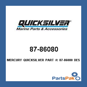 Quicksilver 87-86080; Switch TEMPERATURE.ALARM 220DEG(FWC), Boat Marine Parts Replaces Mercury / Mercruiser