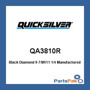 Quicksilver QA3810R; Black Diamond 9 7/8R11 1/4-Propeller Replaces Mercury / Mercruiser