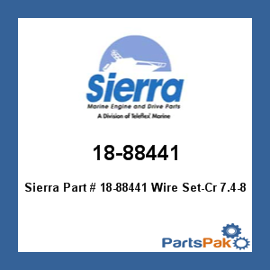 Sierra 18-88441; Wire Set-Cr 7.4-8.2Xl Str Boot