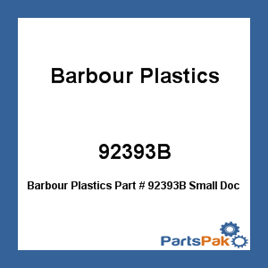 Barbour Plastics 92393B; Small Dock Edge Black 8FT