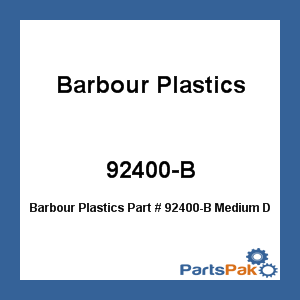 Barbour Plastics 92400-B; Medium Dock Edge Black 8'