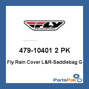 Fly Racing 479-10401 2 PK; Fly Rain Cover L&R-Saddlebag G