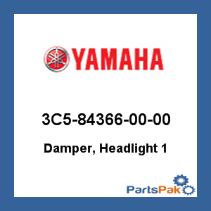 Yamaha 3C5-84366-00-00 Damper, Headlight 1; 3C5843660000